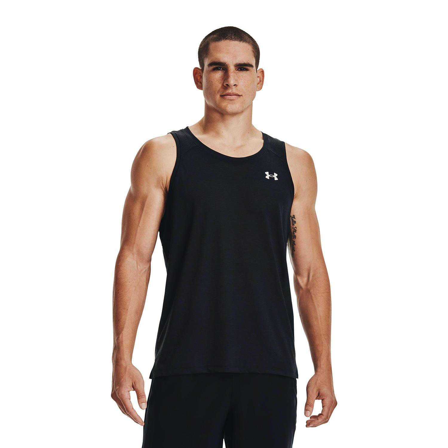 Polera Hombre Ua Streaker Singlet Negro-2