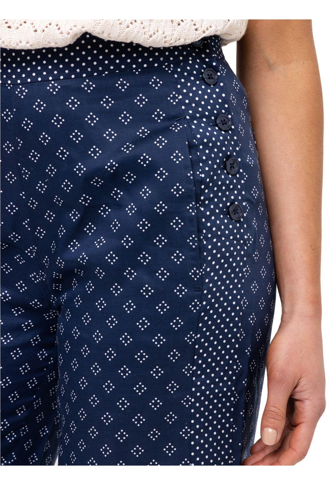 Pantalón Tencel Nazaire Azul Mujer-6