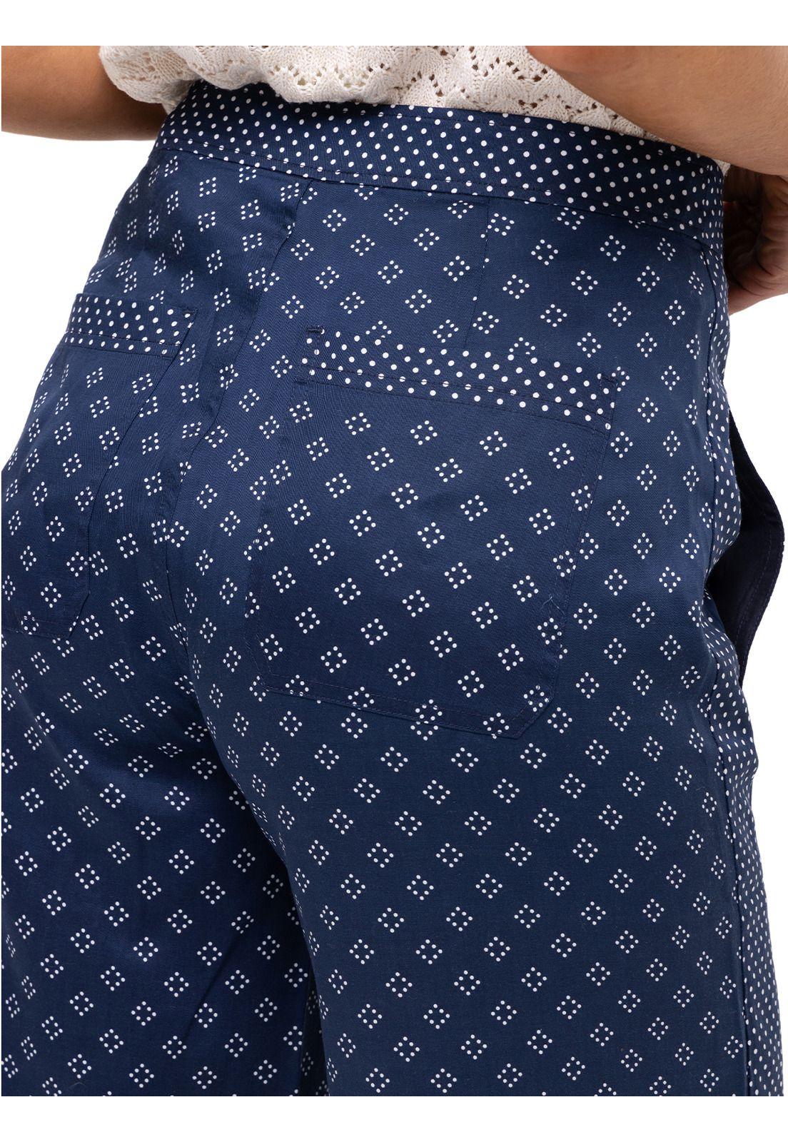 Pantalón Tencel Nazaire Azul Mujer-7