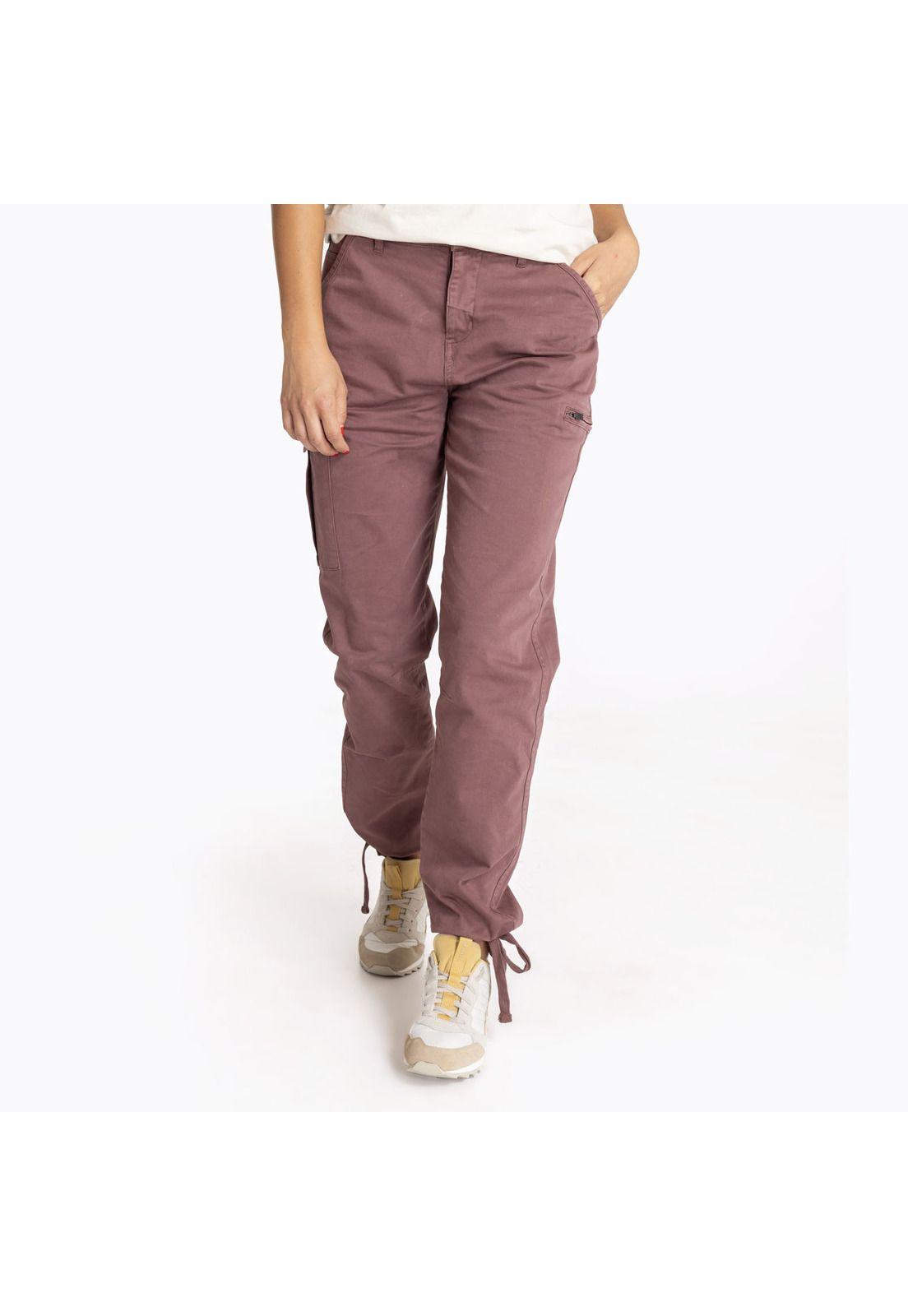 Pantalon Mujer Cotton Jogger Rojo-0