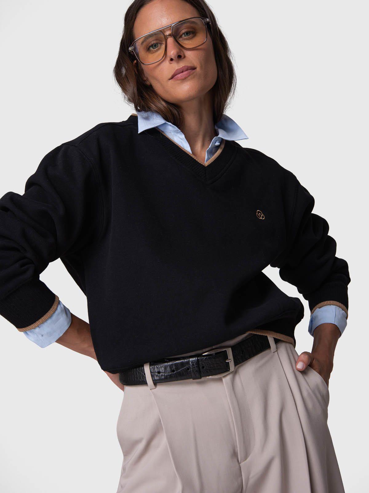 Polerón Crew Rec Negro-0