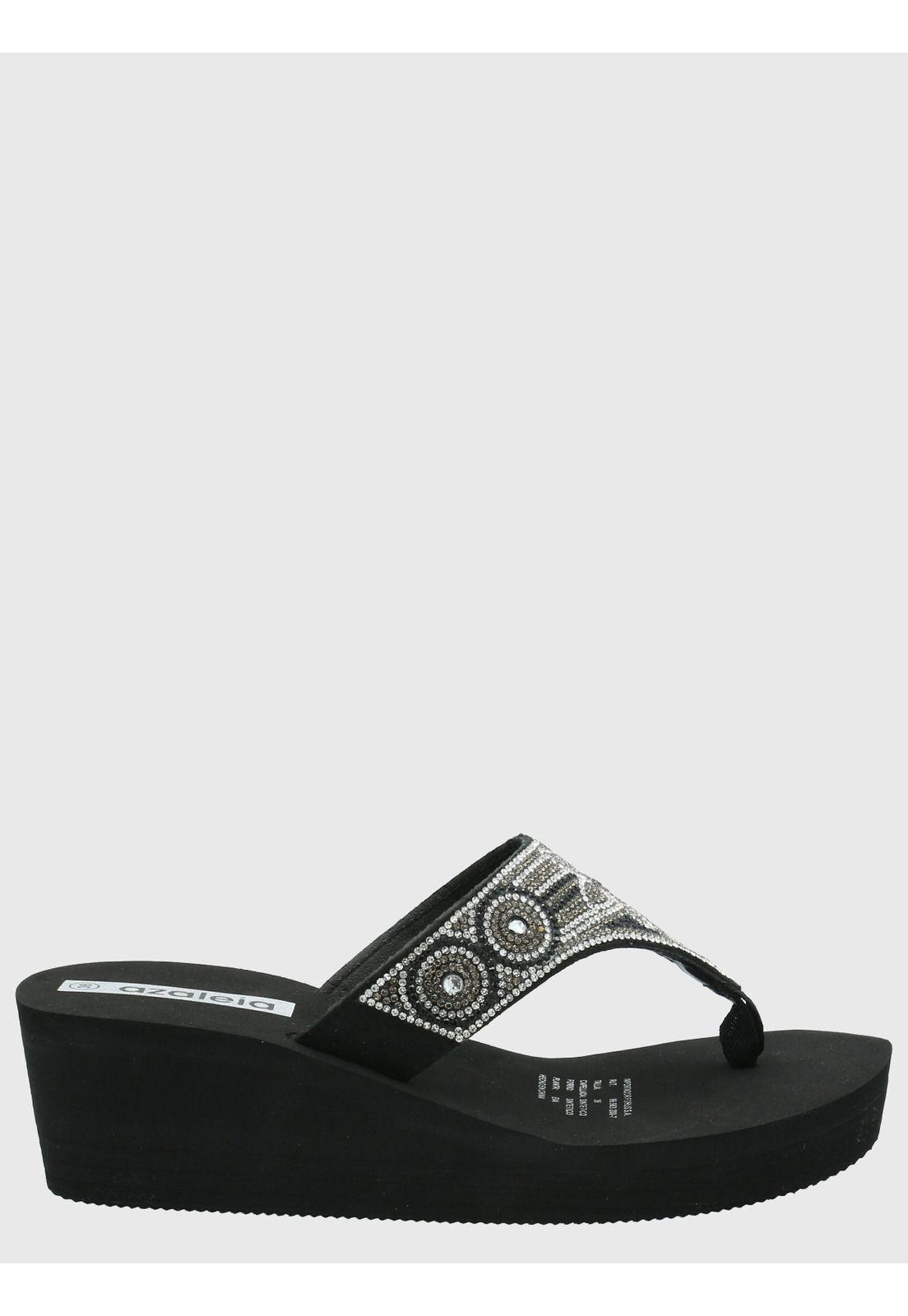 Hawaiana Mujer Donatella 1 Negro Brillante -1