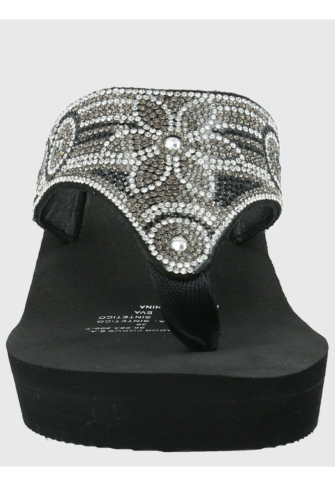 Hawaiana Mujer Donatella 1 Negro Brillante -3