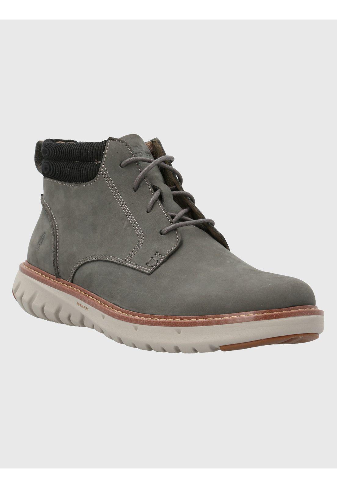 Botín Cuero Hombre Smart Lace Boot Gris-0