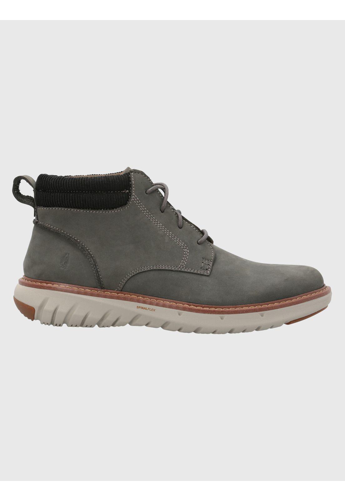 Botín Cuero Hombre Smart Lace Boot Gris-1