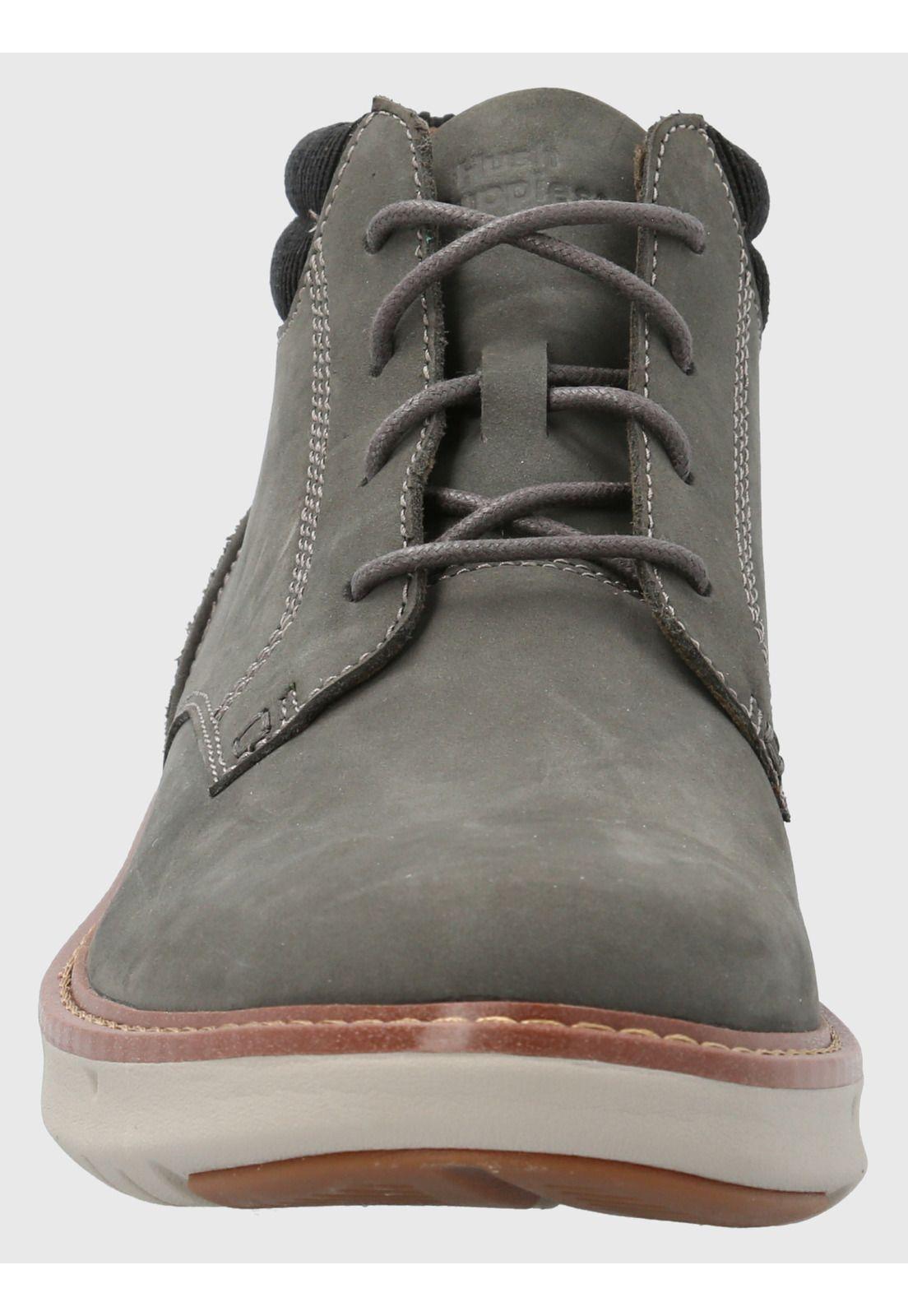 Botín Cuero Hombre Smart Lace Boot Gris-3