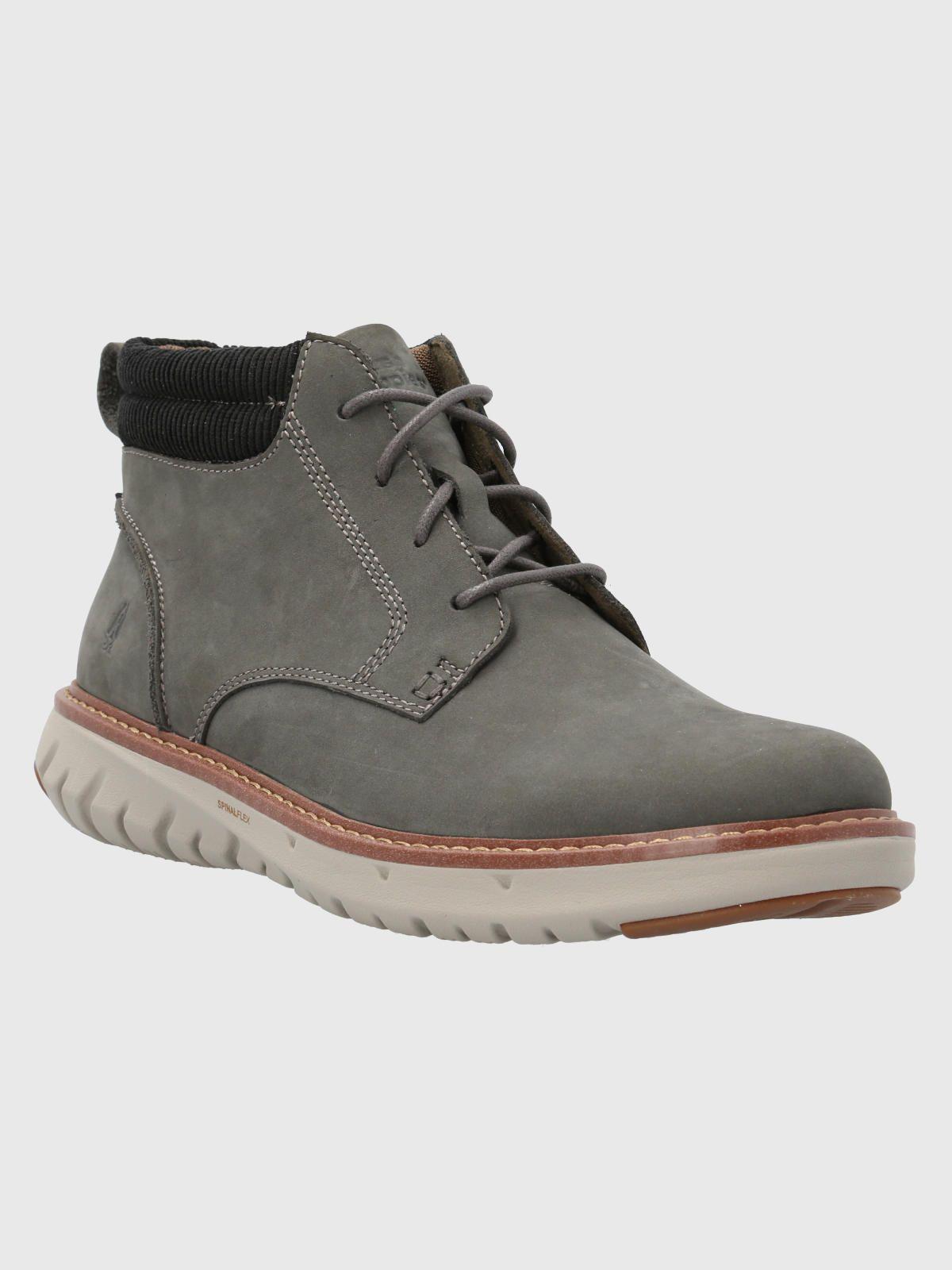 Botín Cuero Hombre Smart Lace Boot Gris-0