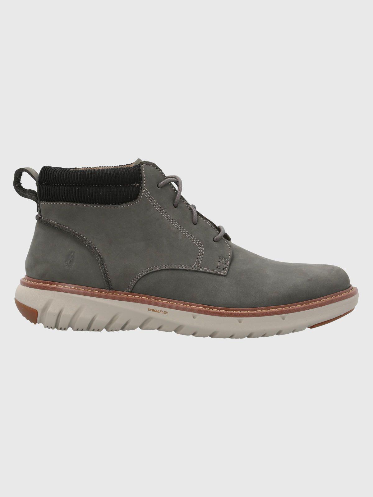Botín Cuero Hombre Smart Lace Boot Gris-1