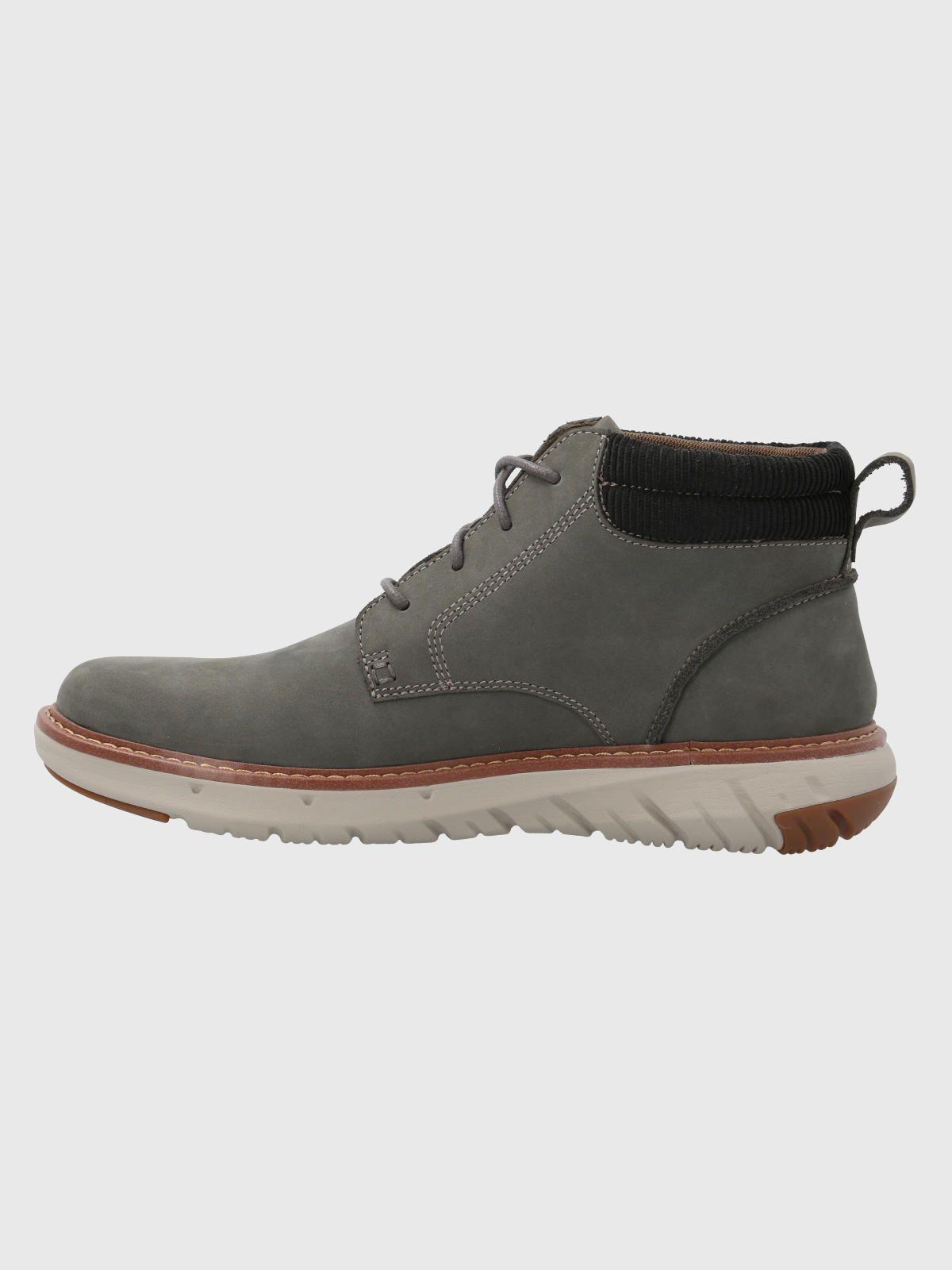 Botín Cuero Hombre Smart Lace Boot Gris-4