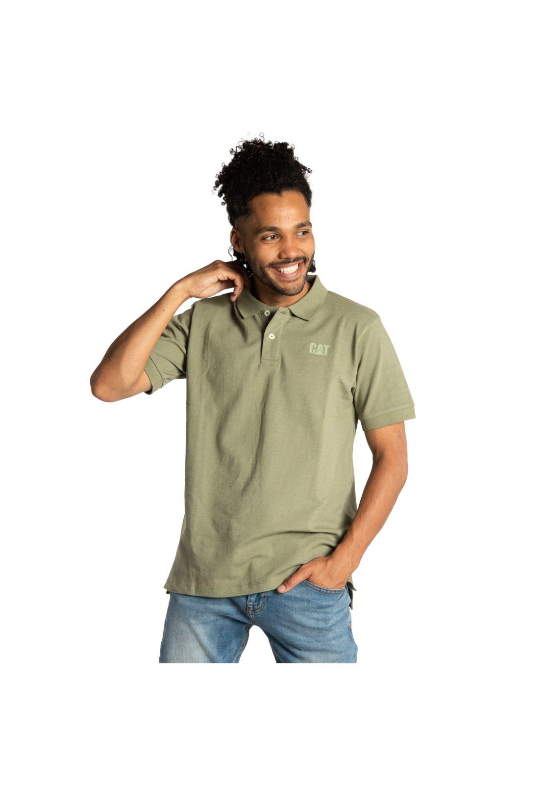 Polera Polo Hombre Fdtn Stretch Pique P Verde Musgo-0