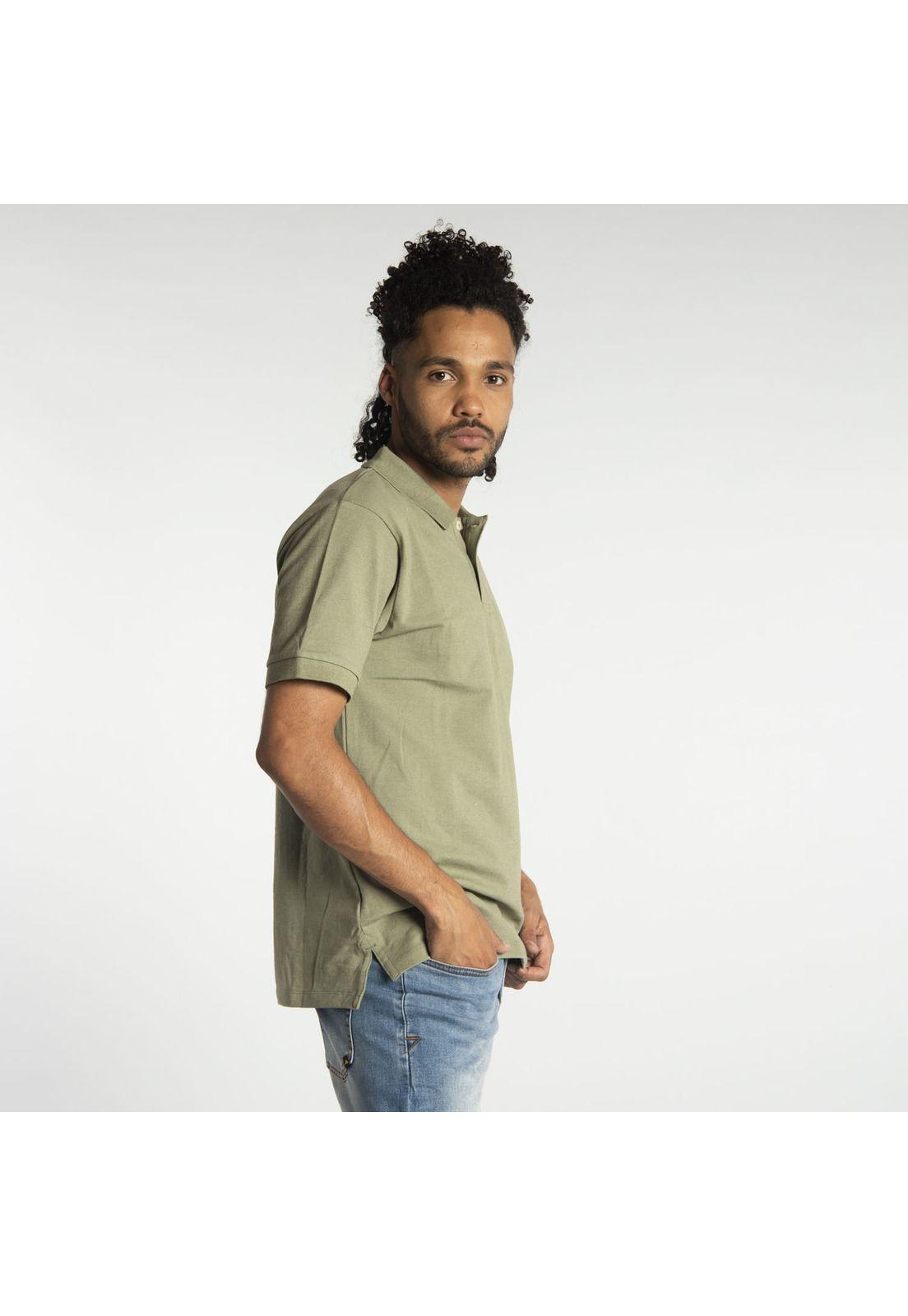 Polera Polo Hombre Fdtn Stretch Pique P Verde Musgo-1