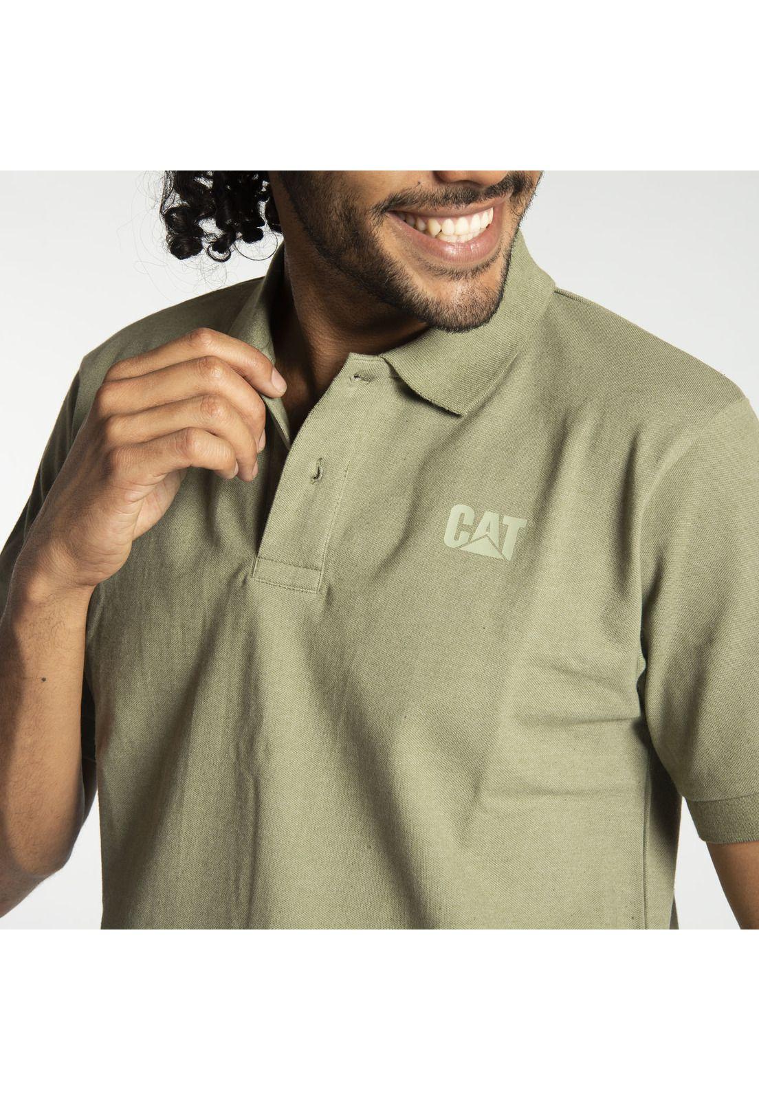 Polera Polo Hombre Fdtn Stretch Pique P Verde Musgo-3