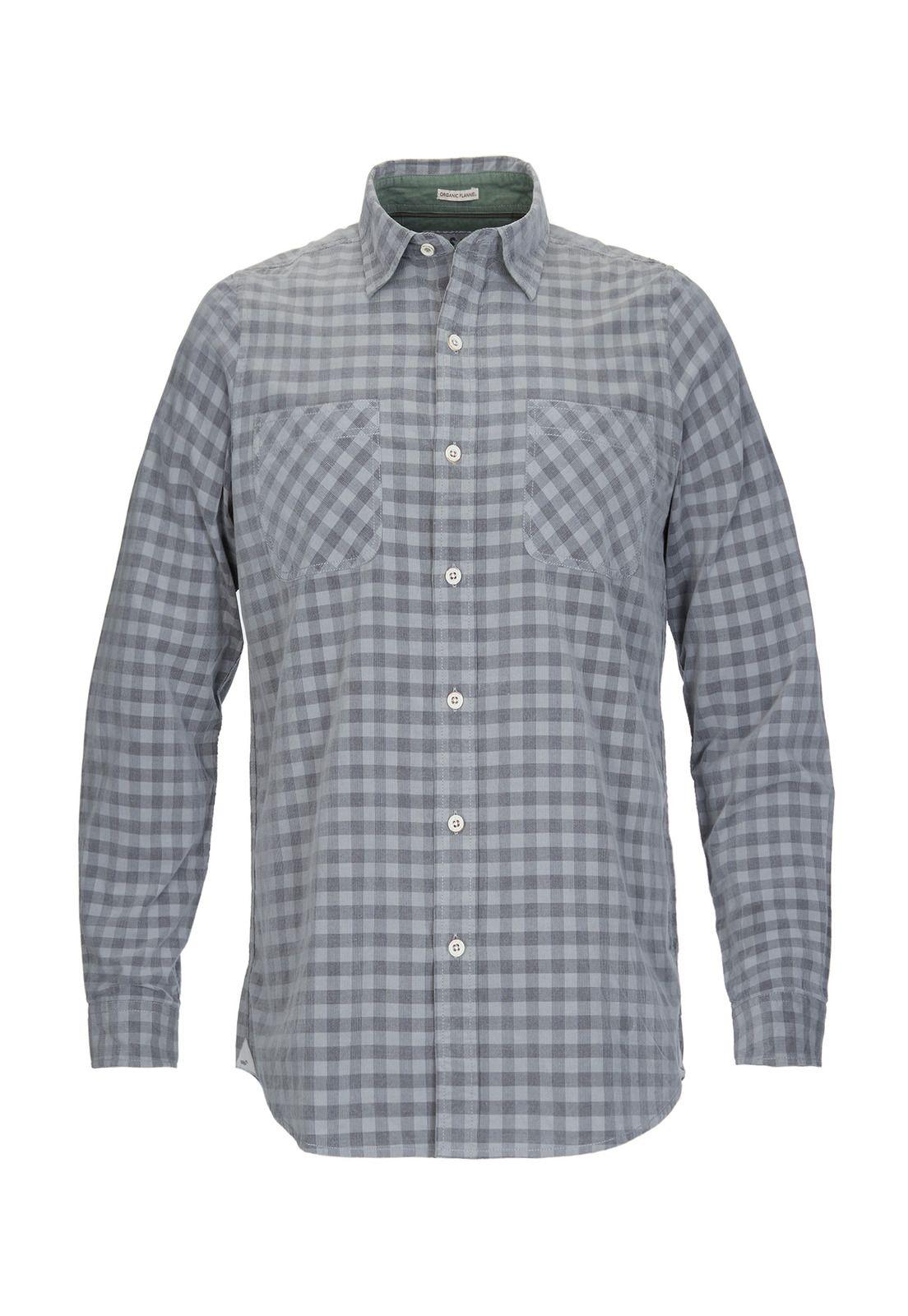 Camisa M/L Hombre Tartancord Gris-0