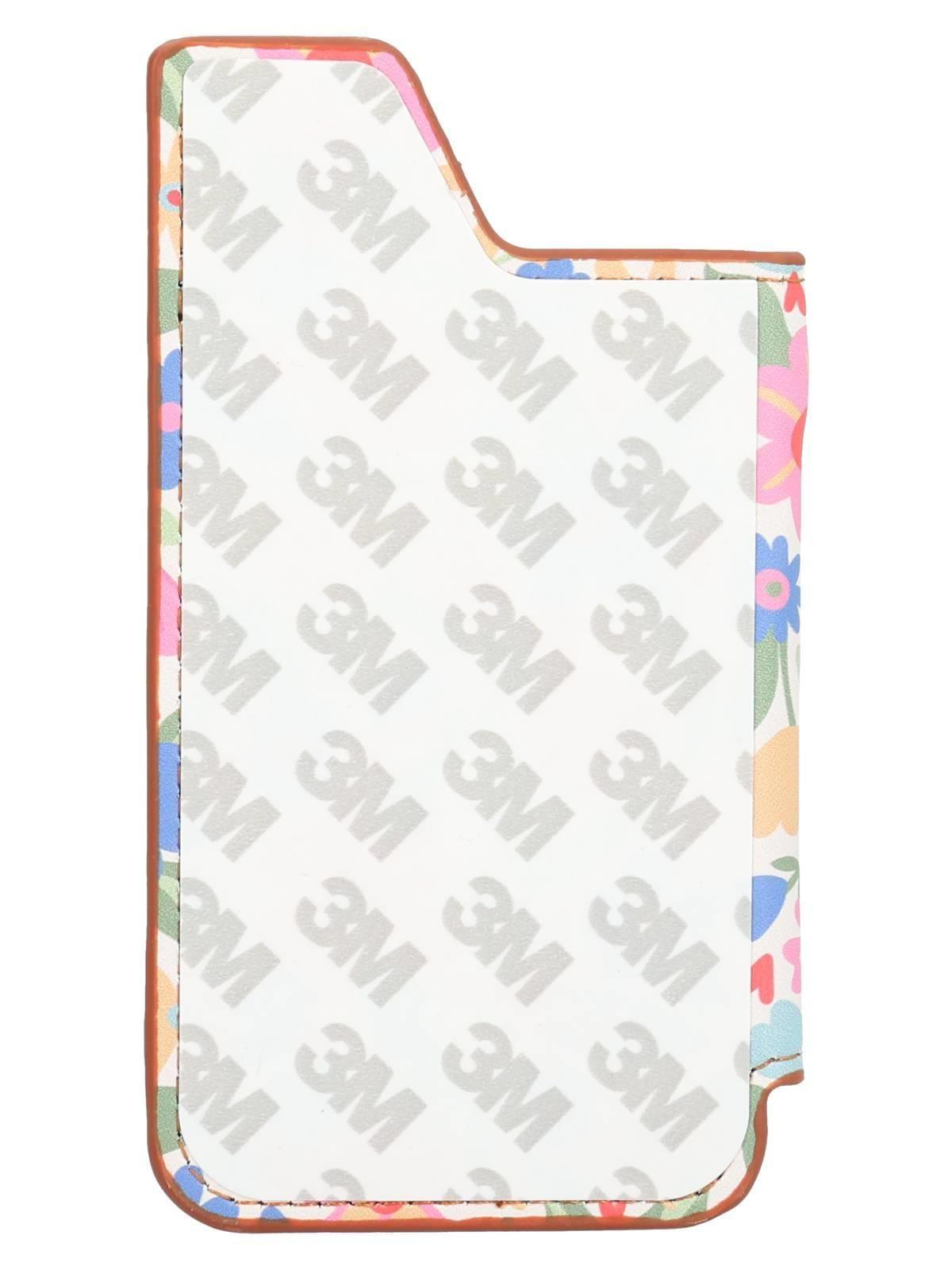 Tarjetero  Phone Card Roses Mujer Café-2