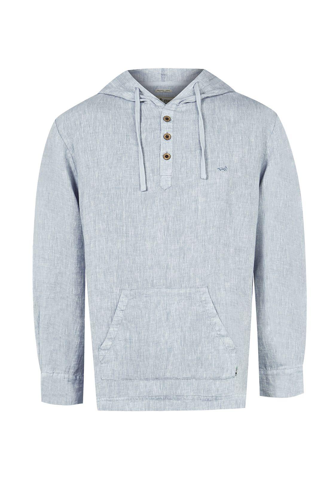 Polerón Lino Orgánico Verde Linen Hombre -0