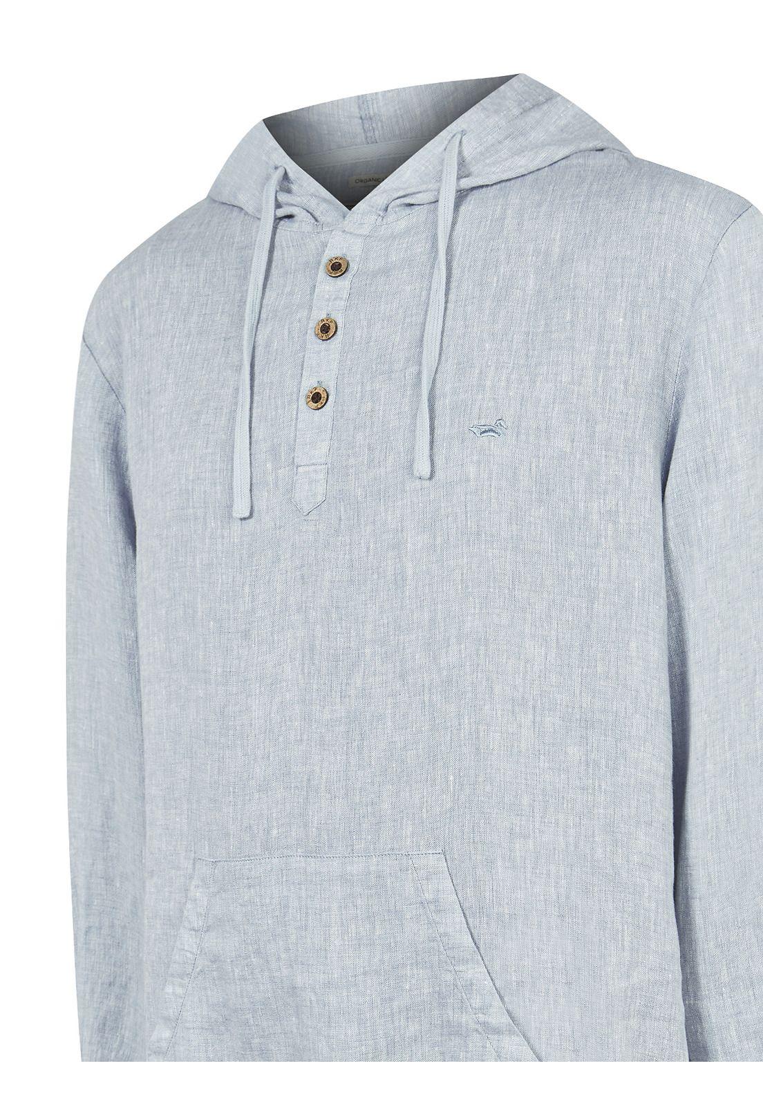 Polerón Lino Orgánico Verde Linen Hombre -3