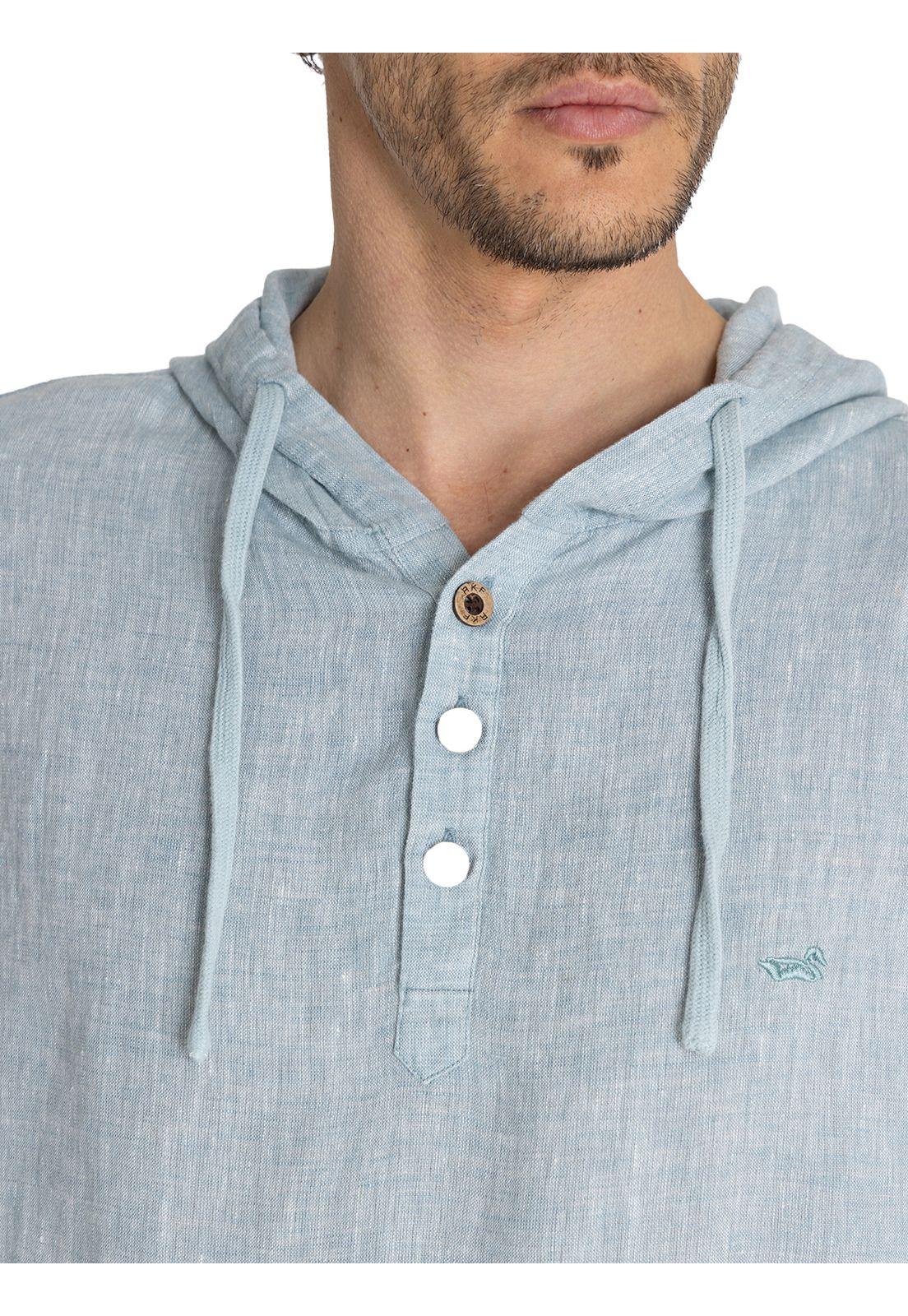 Polerón Lino Orgánico Verde Linen Hombre -6