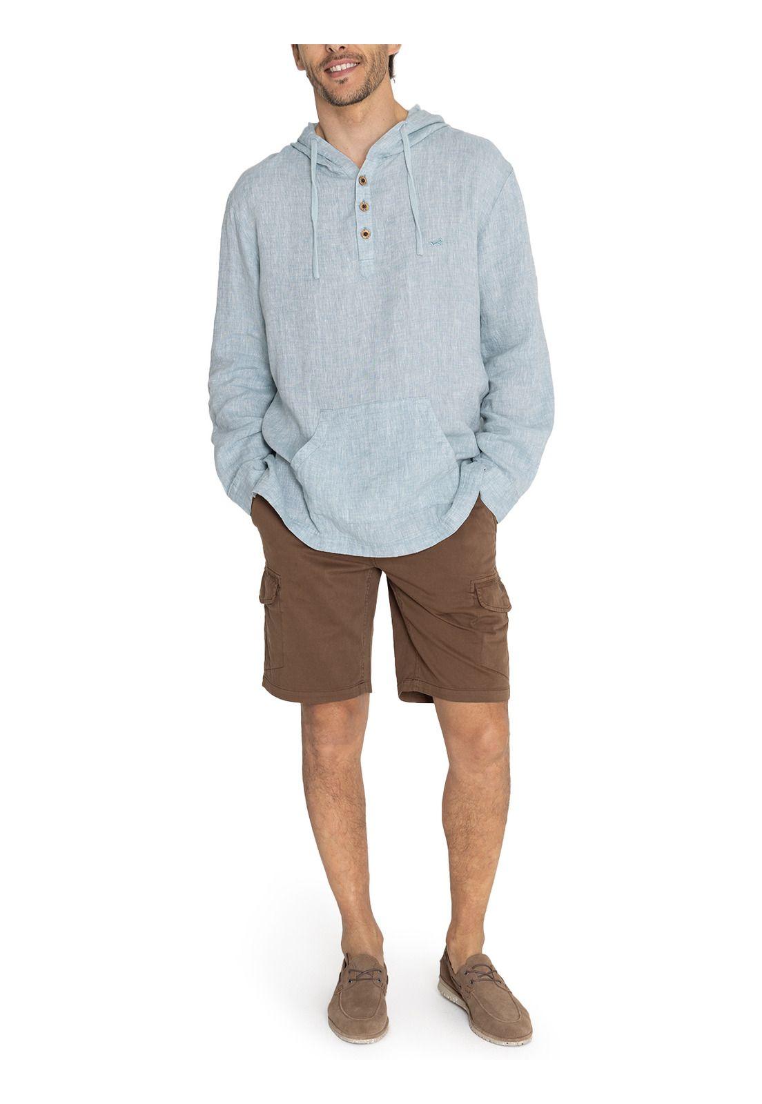 Polerón Lino Orgánico Verde Linen Hombre -8