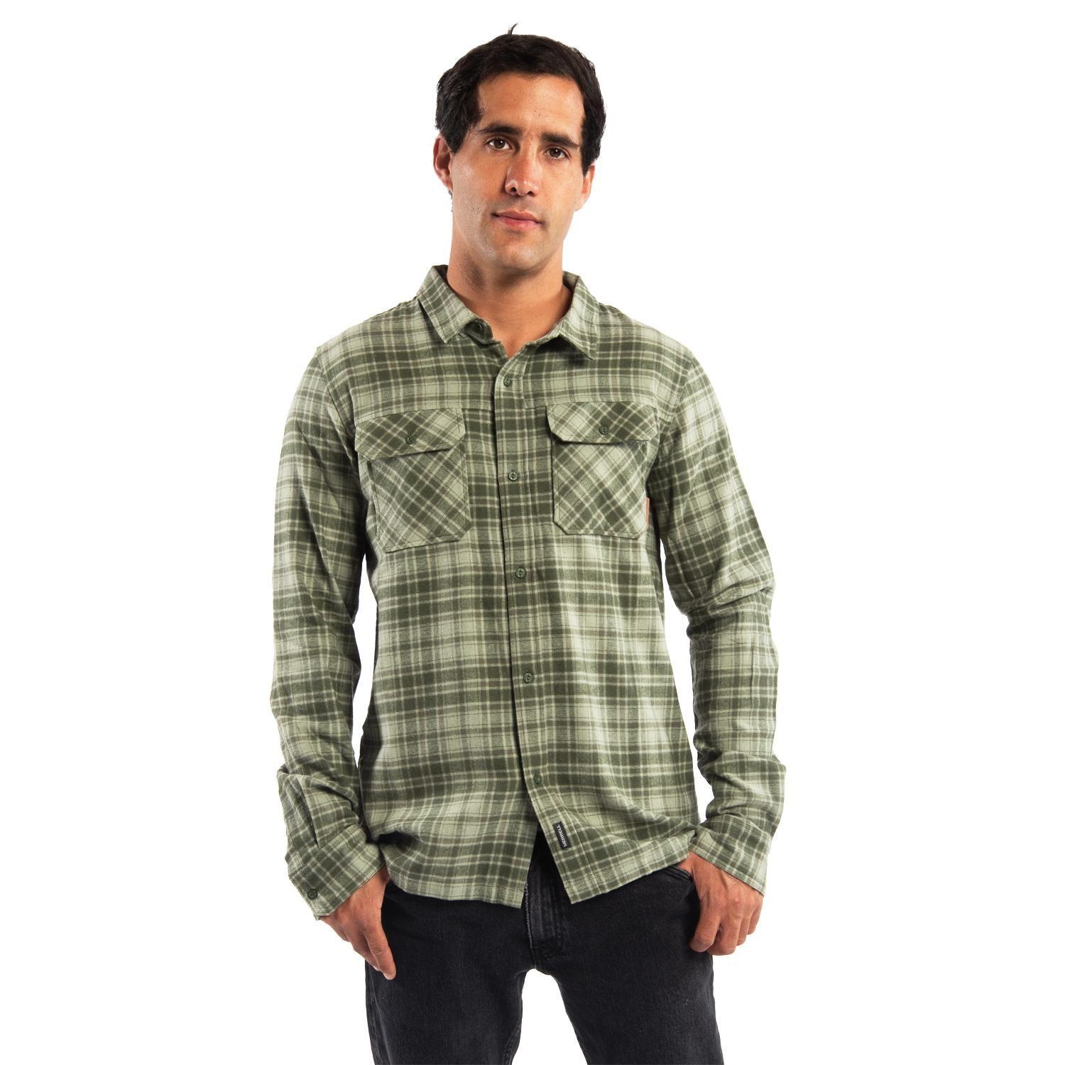 Camisa Hombre Franela Winter Verde-0