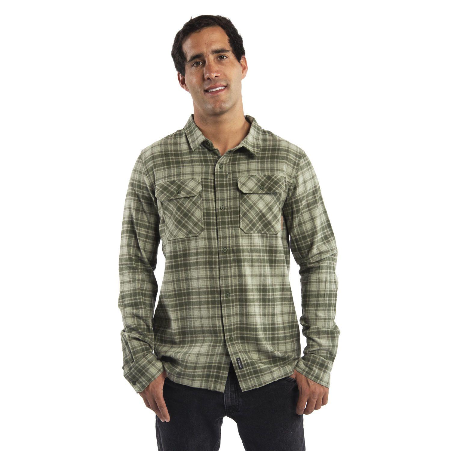 Camisa Hombre Franela Winter Verde-1