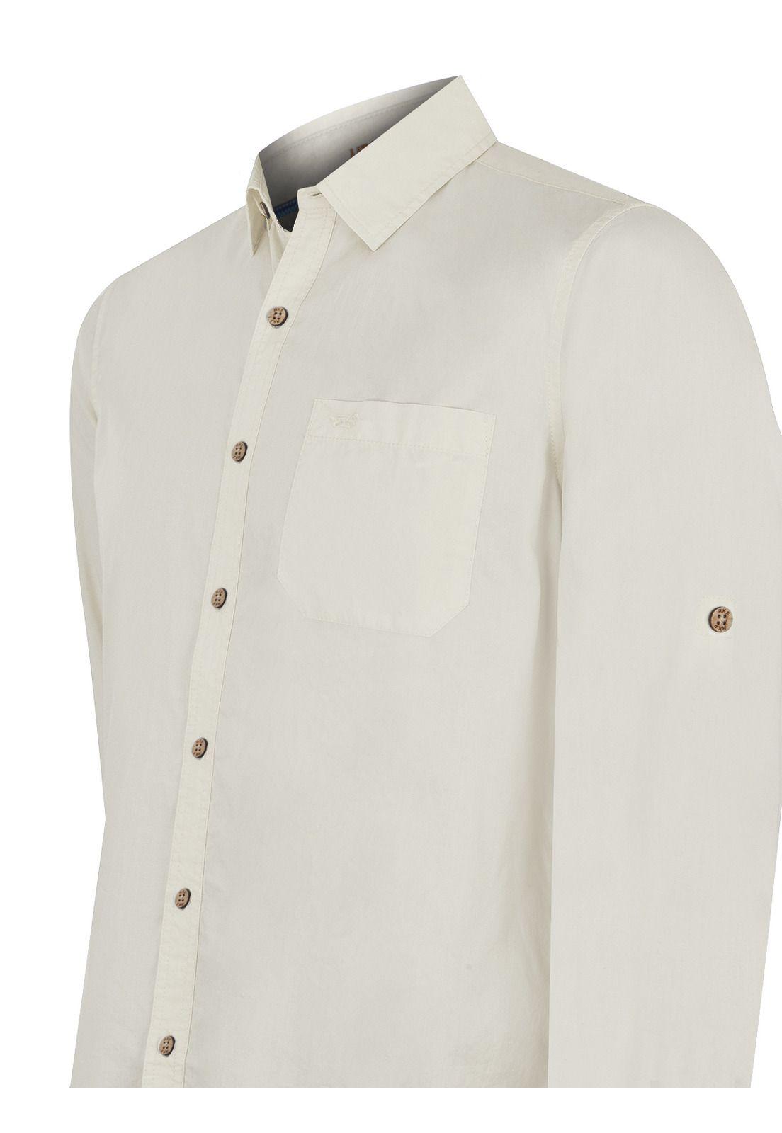 Camisa Algodón Orgánico Beige Galiton Hombre -3