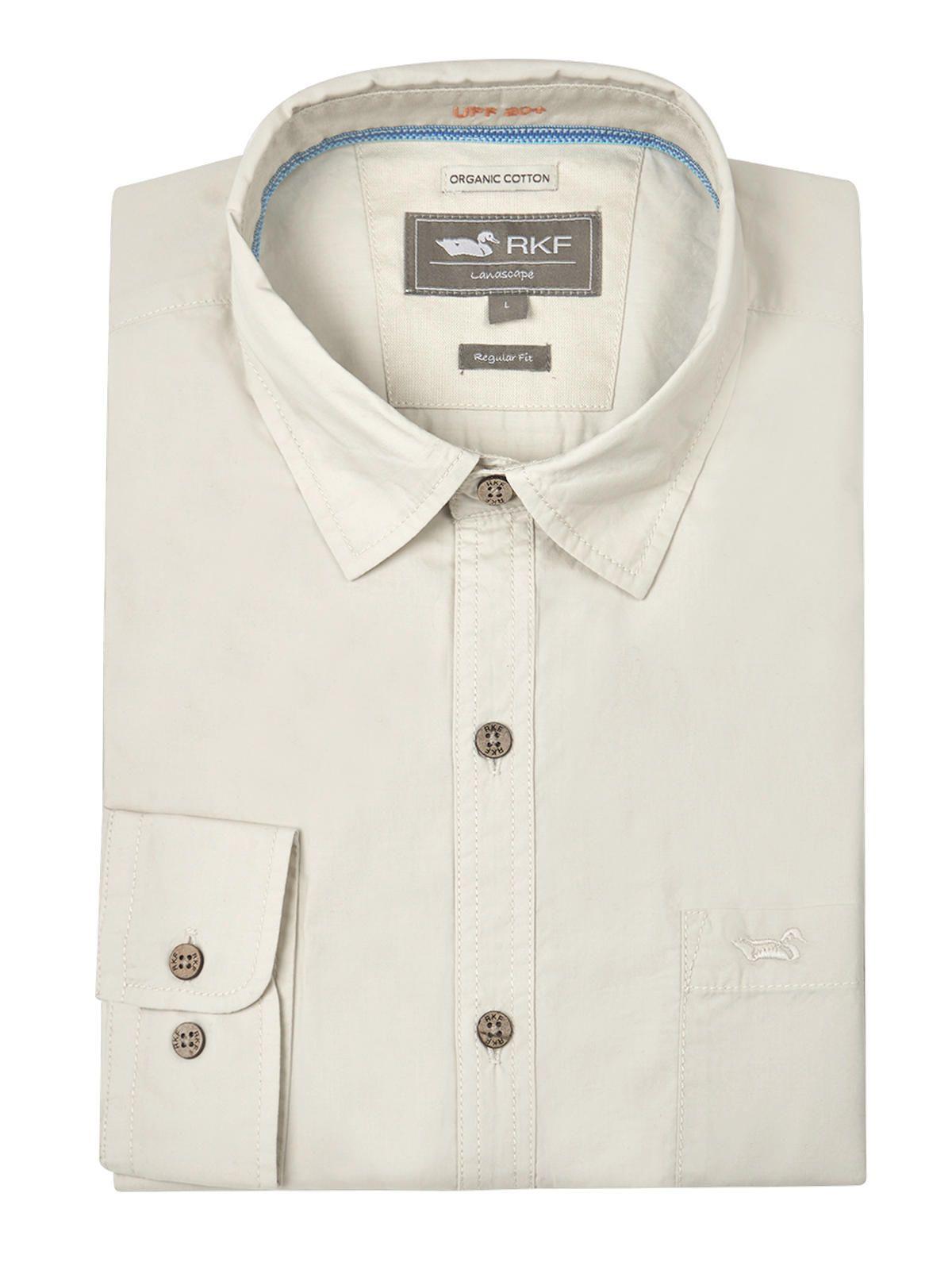 Camisa Algodón Orgánico Beige Galiton Hombre -4