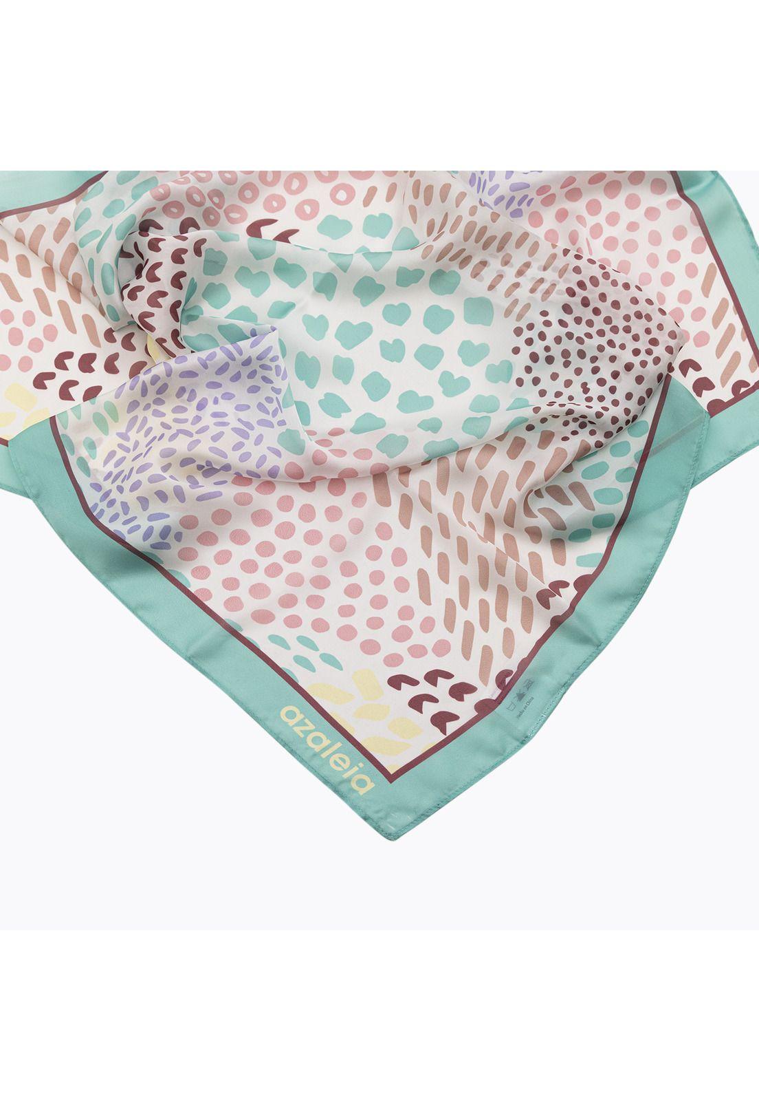 Pañuelo Color Scarf Verde Mujer-2