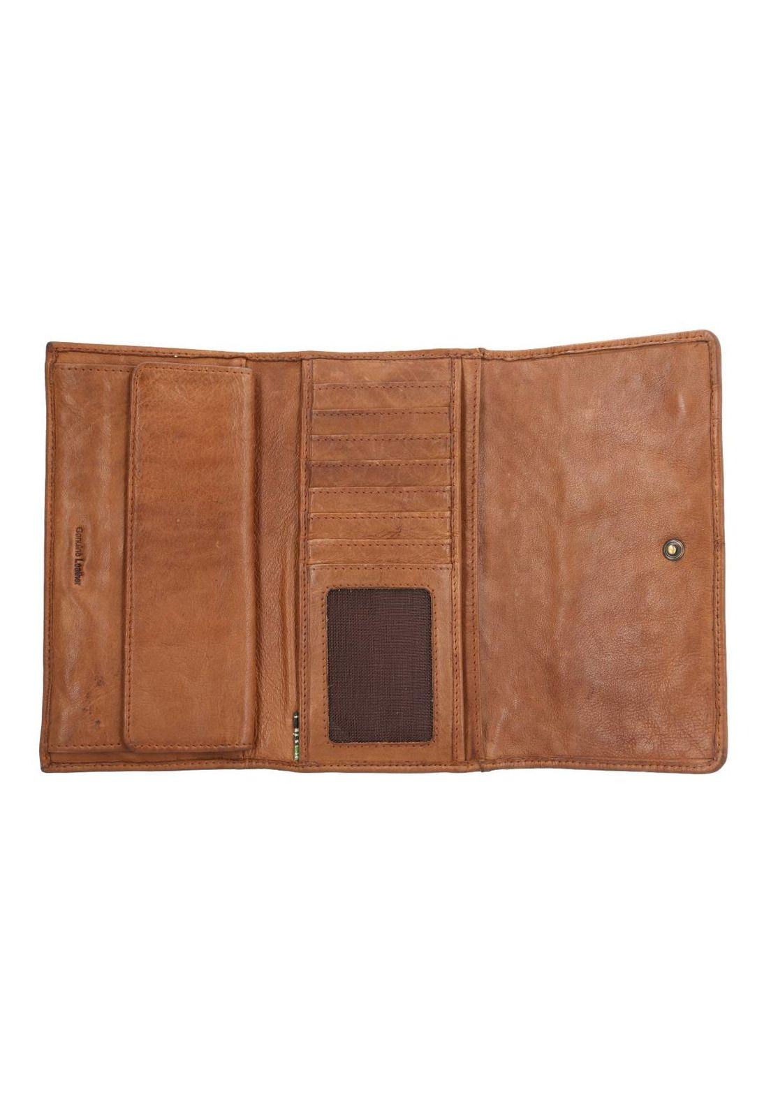 Billetera Cuero Mujer Ws Braid Wallet Camel-2