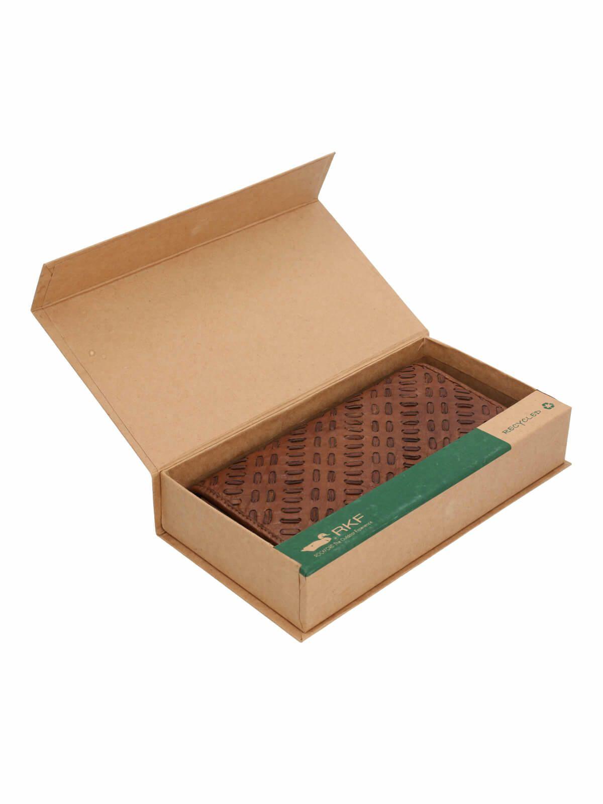 Billetera Cuero Mujer Ws Braid Wallet Camel-3