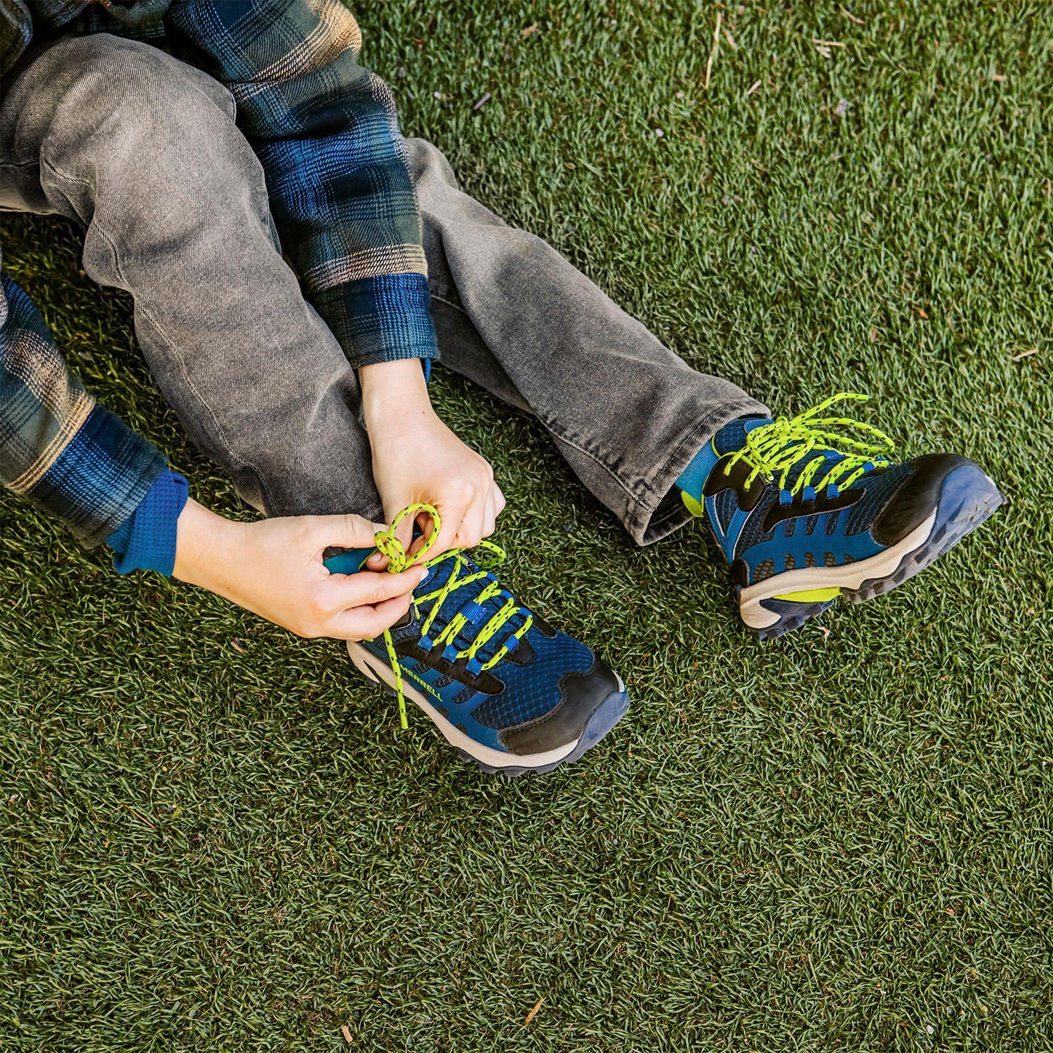 Zapatilla impermeable Niña Moab Speed 2 WP Azul-4