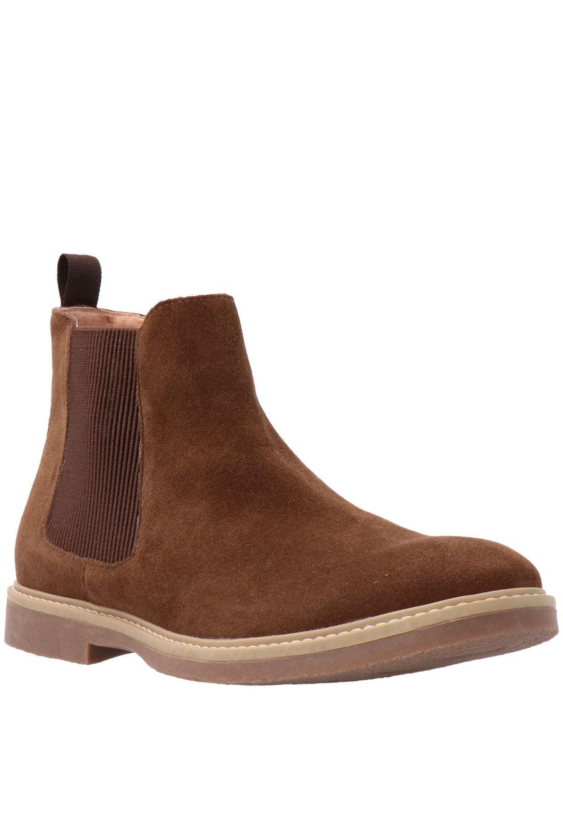 Botin Cuero Hombre Scrat Café-0