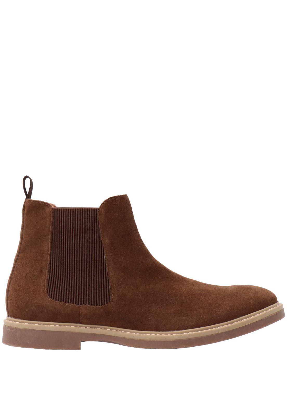 Botin Cuero Hombre Scrat Café-1