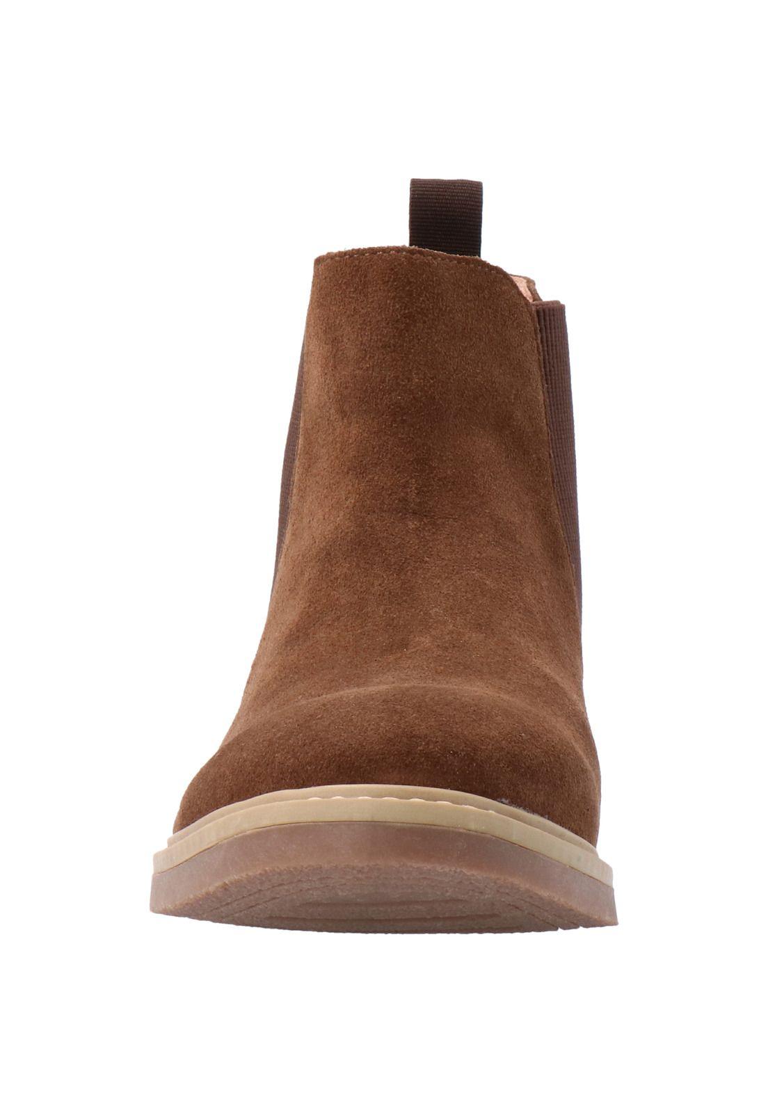 Botin Cuero Hombre Scrat Café-3
