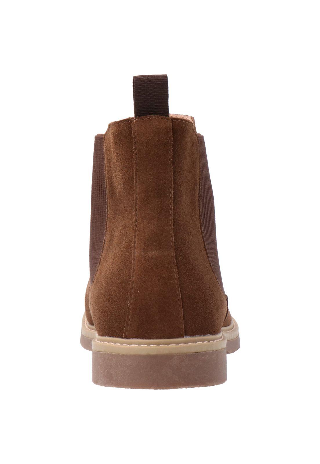 Botin Cuero Hombre Scrat Café-6