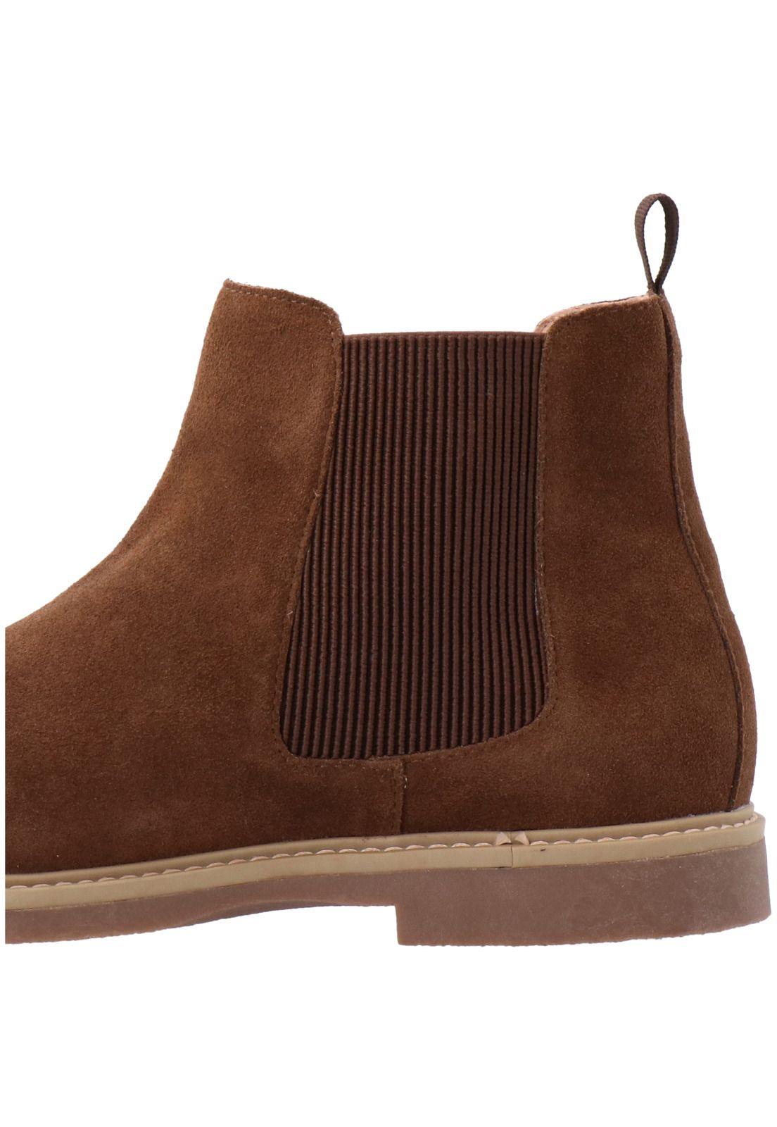 Botin Cuero Hombre Scrat Café-7