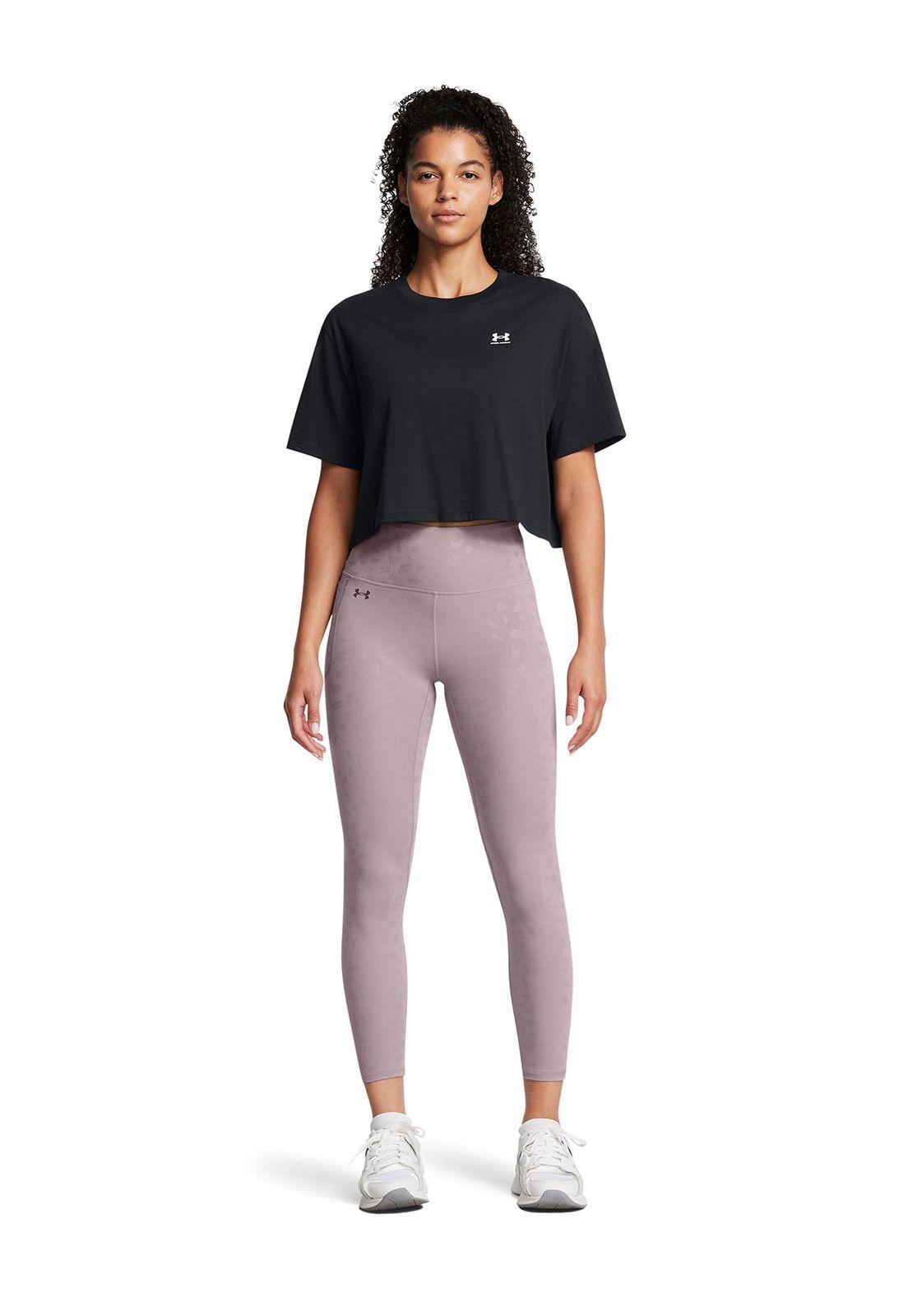 Leggings UA Motion Gloss para mujer Gris-5