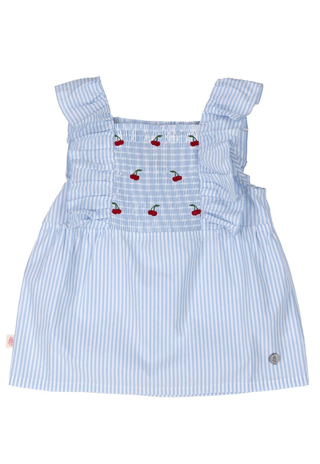 Blusa Niña Huerta Celeste-0