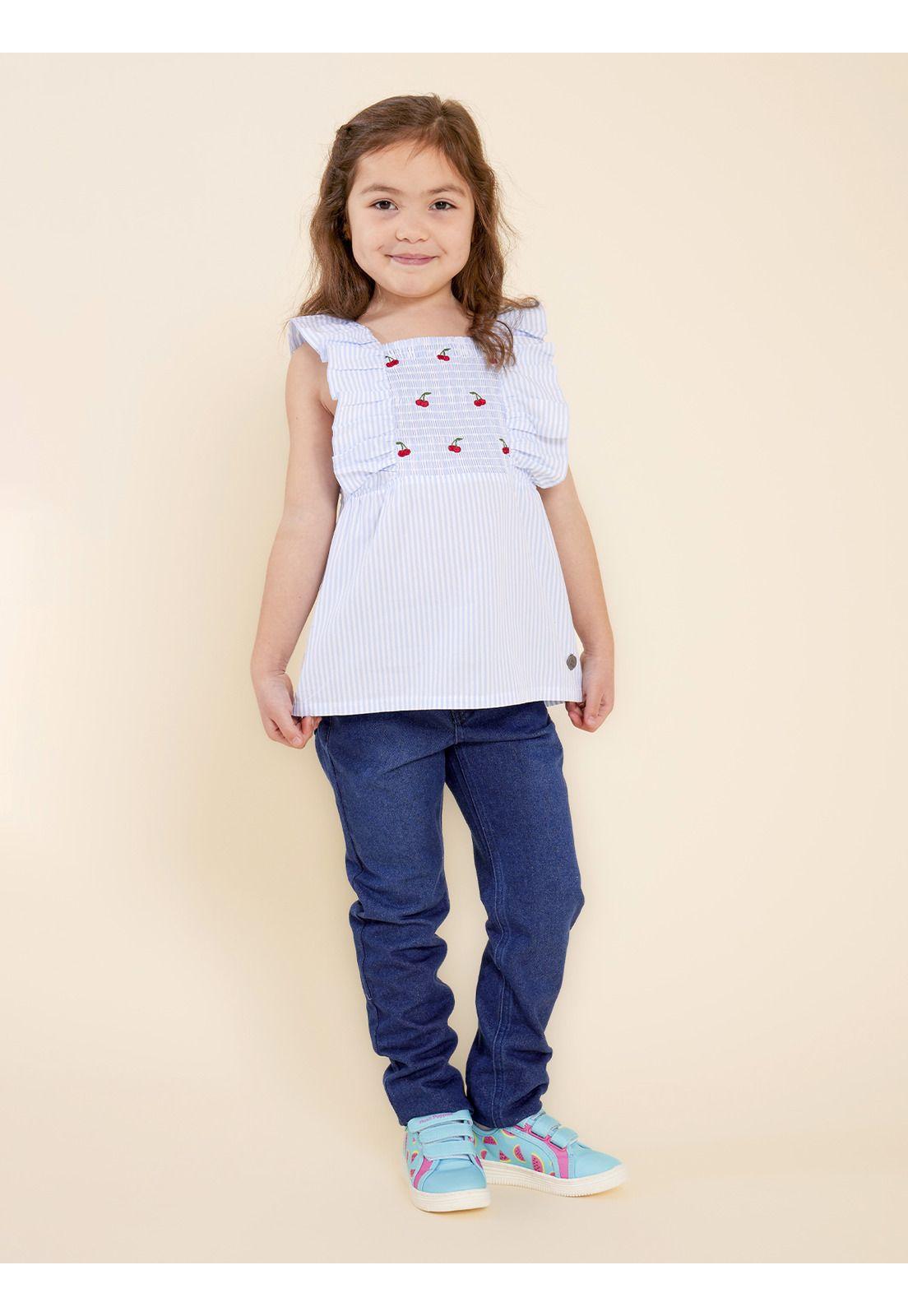 Blusa Niña Huerta Celeste-1