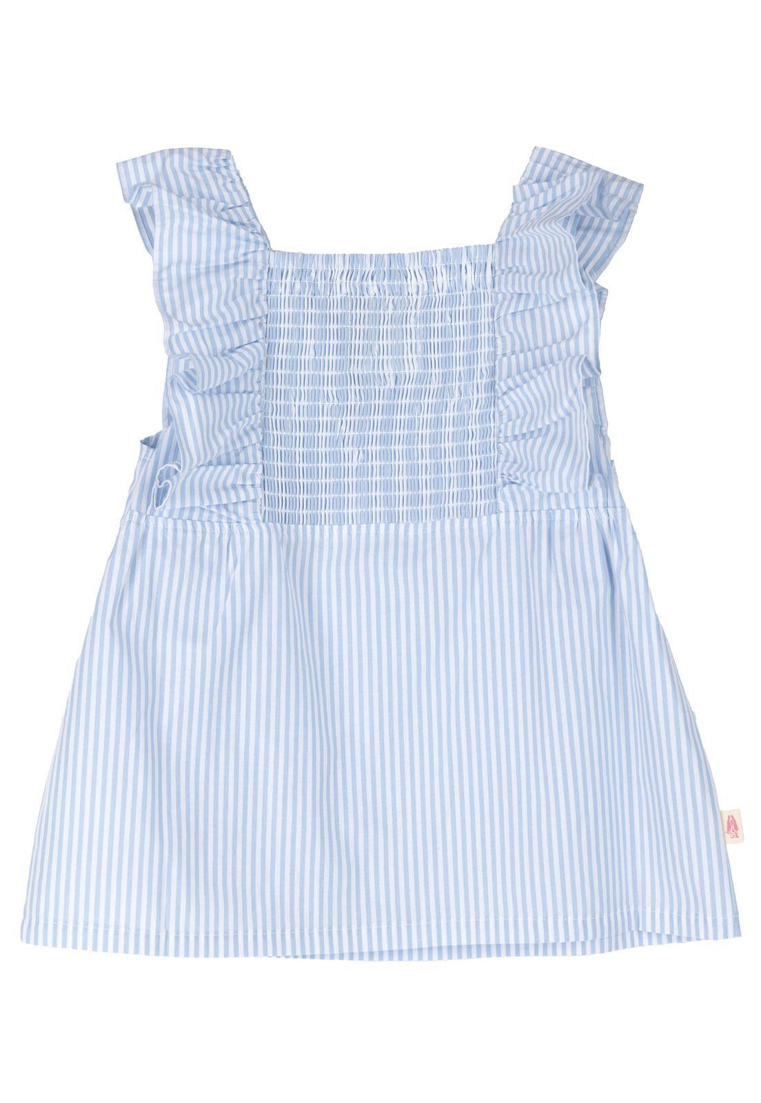Blusa Niña Huerta Celeste-5