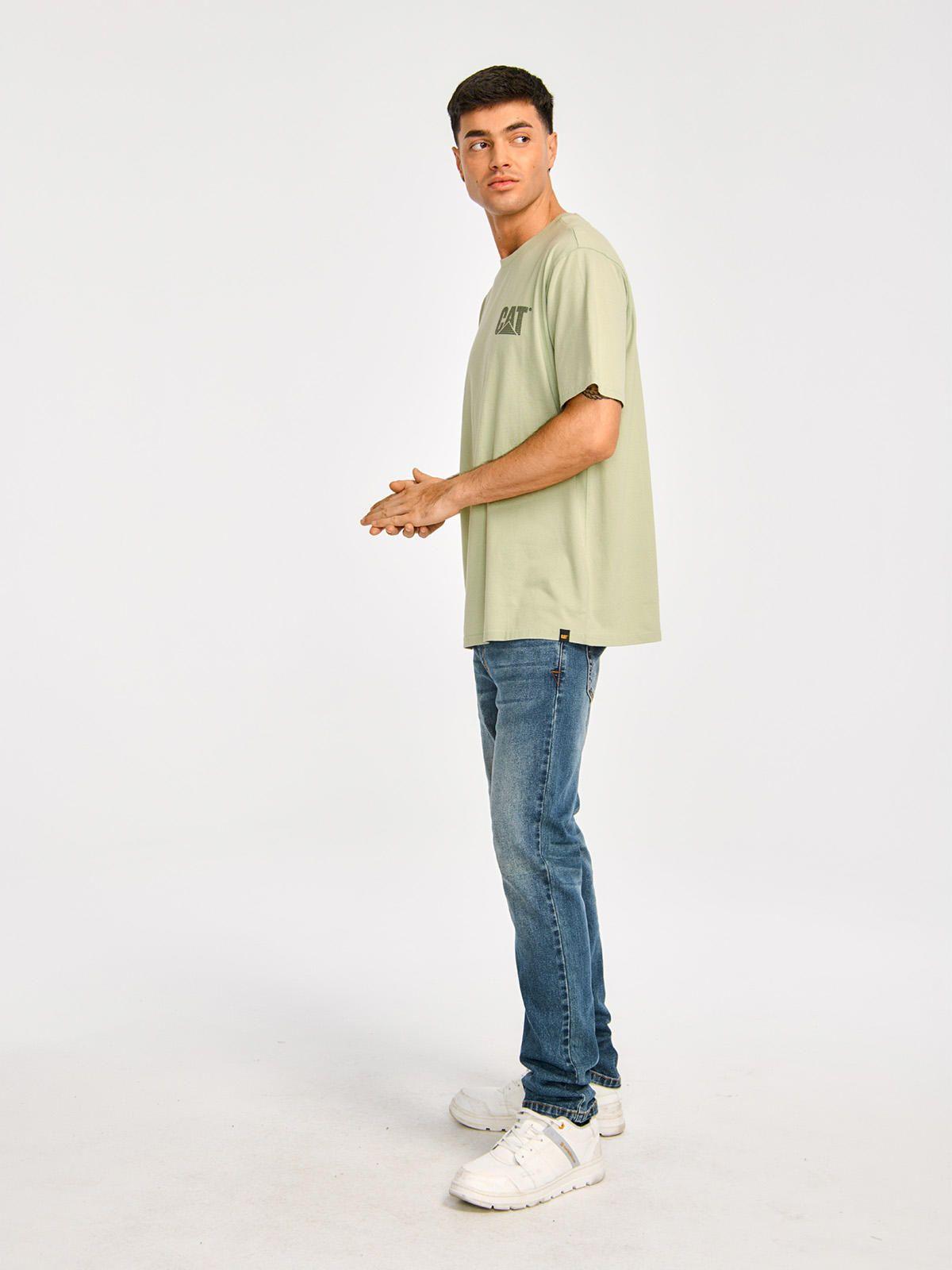 Polera Manga Corta Unisx Heritage Unf HW Wash Verde-3