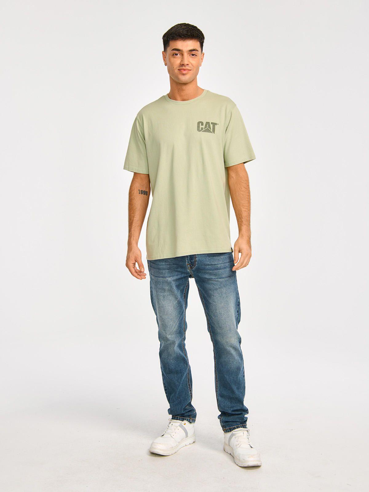 Polera Manga Corta Unisx Heritage Unf HW Wash Verde-6