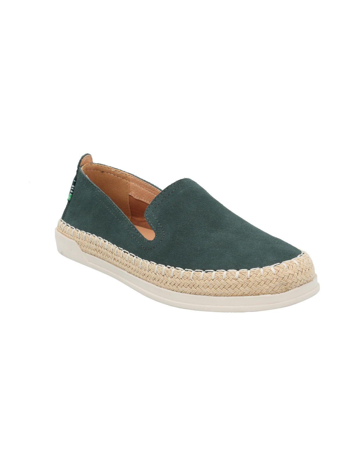 Alpargata Cuero Mujer Agapanto Verde-1