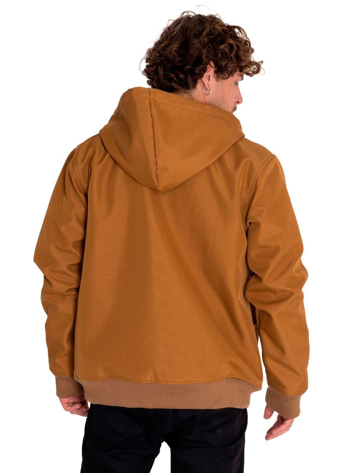 Chaqueta Hombre Bonded Fleece-Lined Work Café-3