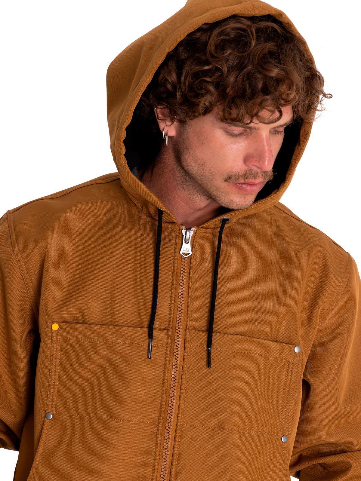 Chaqueta Hombre Bonded Fleece-Lined Work Café-4