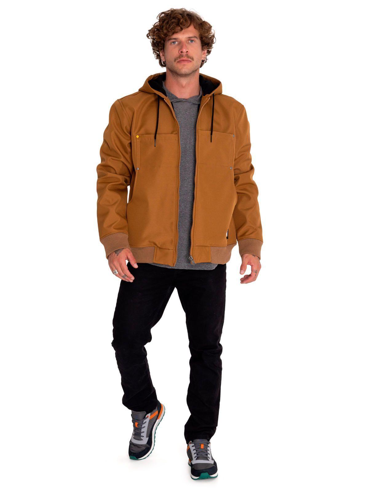Chaqueta Hombre Bonded Fleece-Lined Work Café-6