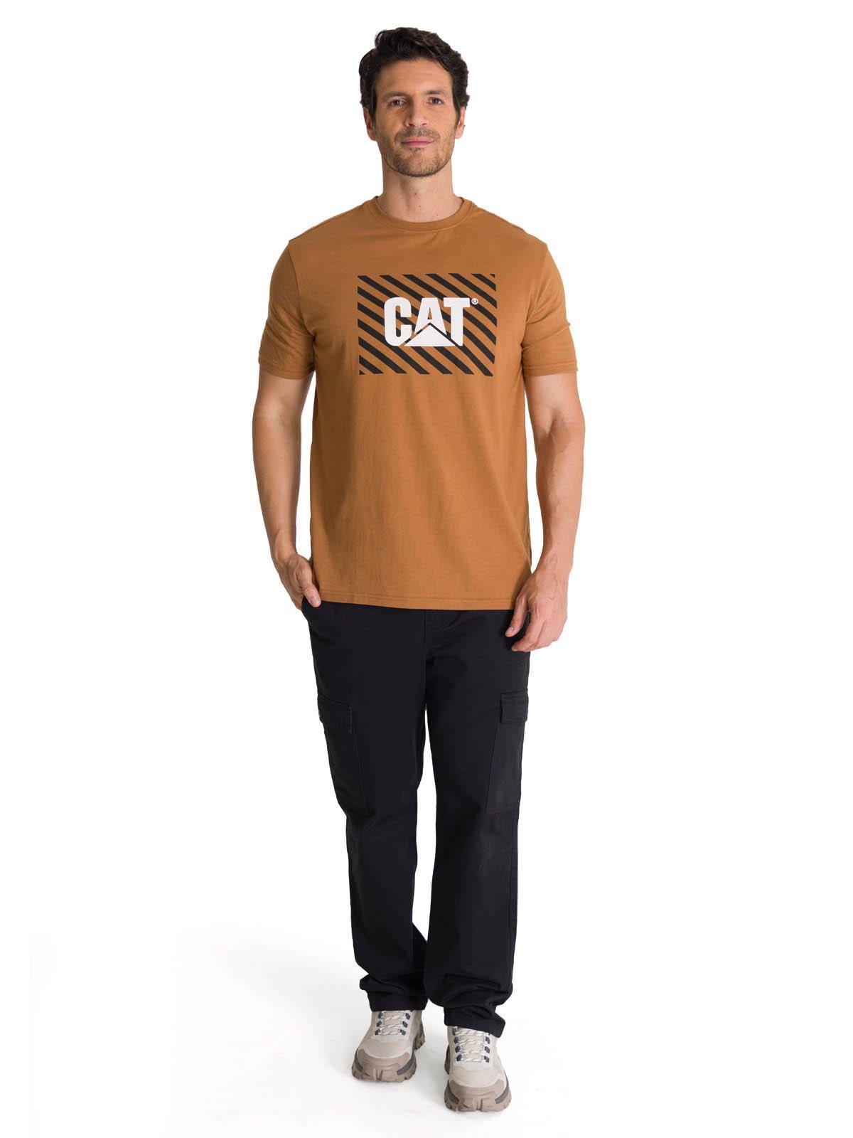 Polera Manga Corta Hombre Everyday Workwear Café-5