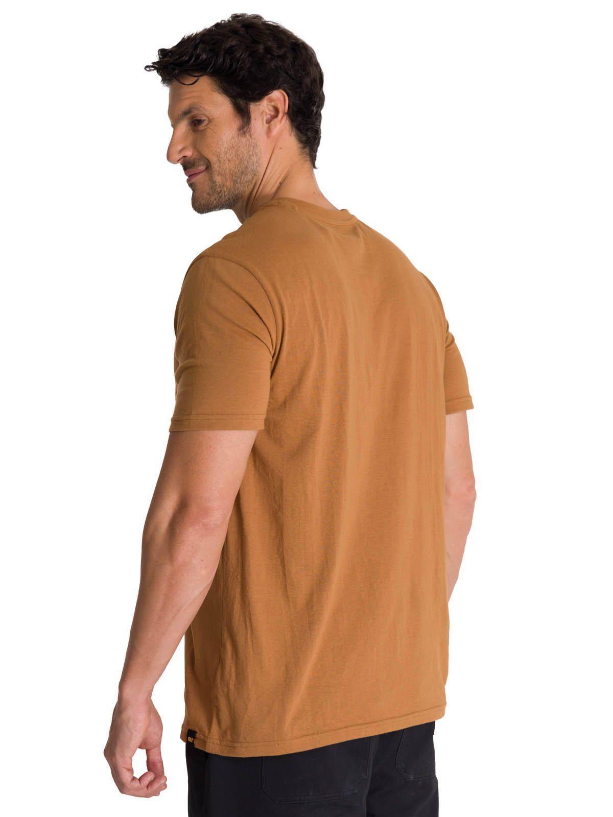 Polera Manga Corta Hombre Everyday Workwear Café-3
