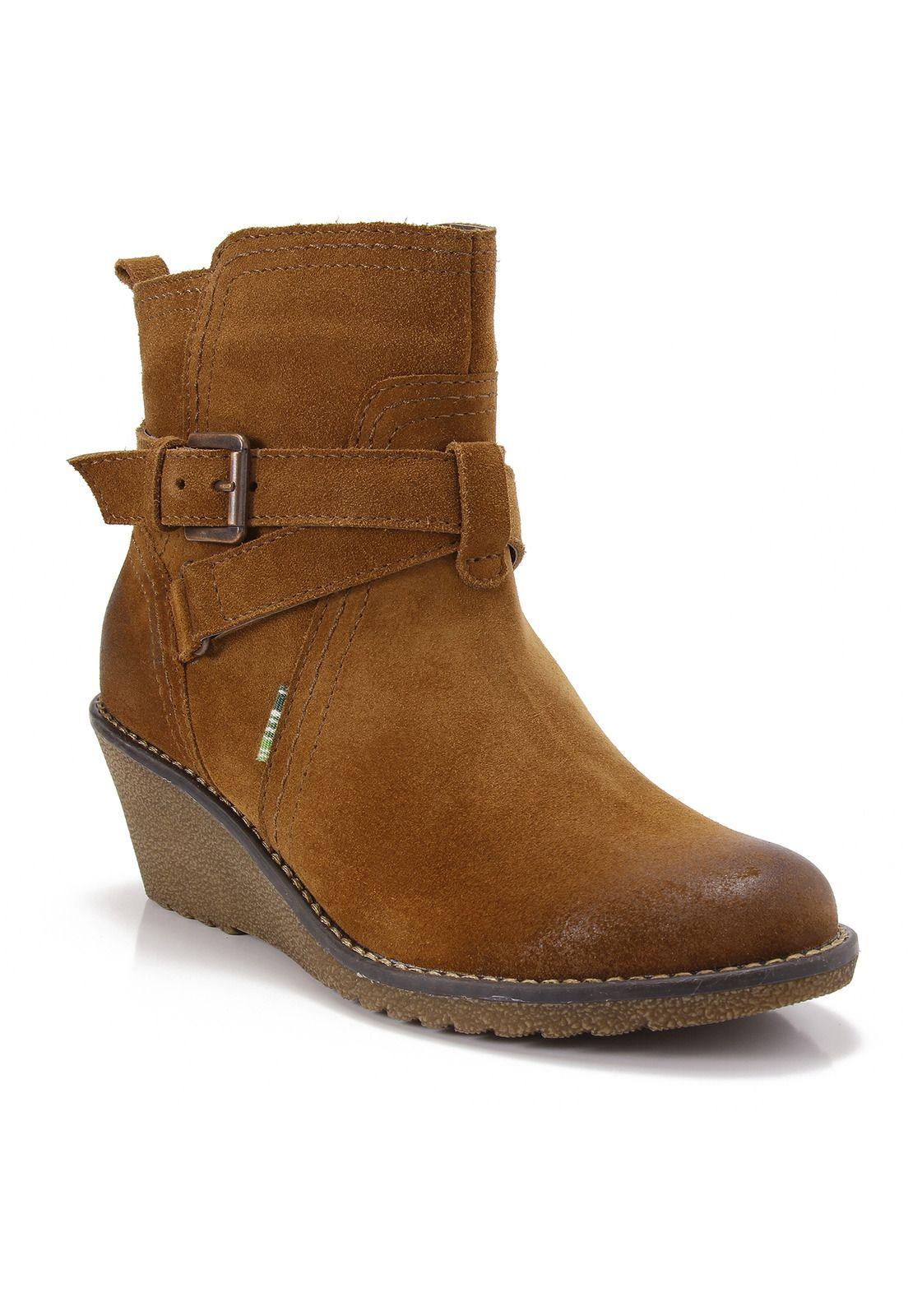 Botin Gamuza Zelina Café Mujer Rockford-0