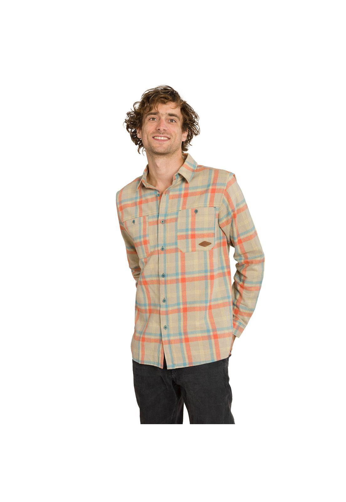 Camisa Manga Larga Cooper Naranja-0