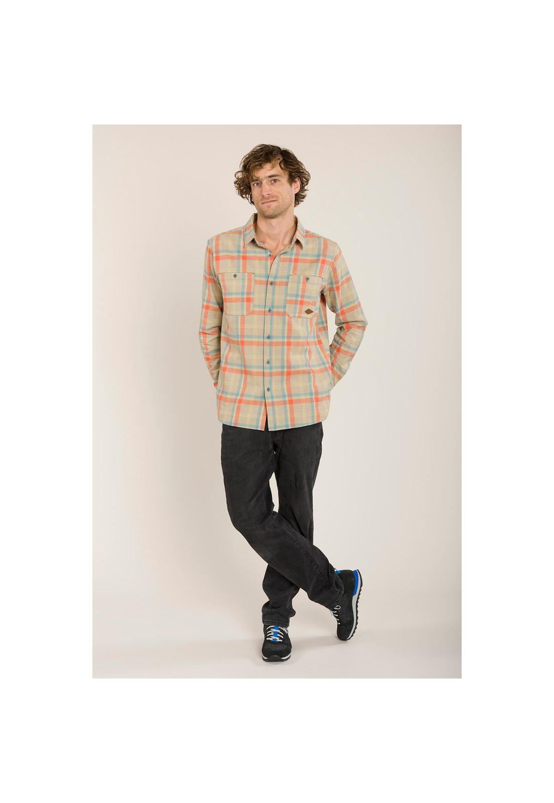 Camisa Manga Larga Cooper Naranja-2